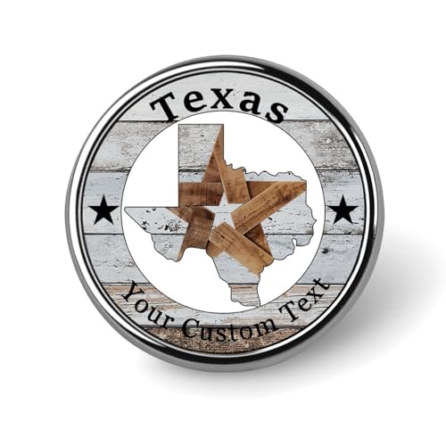 Pines de Texas Evans1nism alfileres esmaltados de ciudades botones para chaquetas de jean