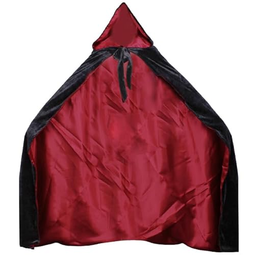 Velvet cloak cape with satin lining (reversible)