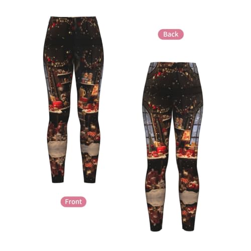 Leggings de Navidad para mujer pantalones deportivos suaves 4