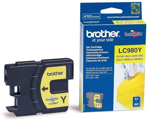 BROTHER Cartouche d'encre LC-980Y Jaune