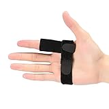Trigger Finger Splint with Aluminium Bar, Finger Support Brace with Extra Hook & Loop Straps Fits All Fingers for Straightening Curved, Bent, Locked & Stenosing Tenosynovitis, Unisex (TFS(A))