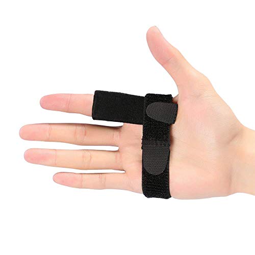 Trigger Finger Splint with Aluminium Bar, Finger Support Brace with Extra Hook & Loop Straps Fits All Fingers for Straightening Curved, Bent, Locked & Stenosing Tenosynovitis, Unisex (TFS(A))