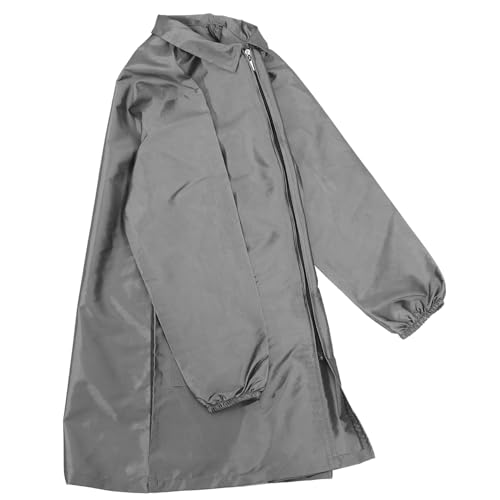 FOYTOKI 美容師の作業服 女性用ペットグルーミングユニフォーム コスチューム 衣装 理髪師 女性用の身だしなみユニフォーム 犬のグルーミングユニフォーム長袖 ナイロンポリエステル Grey