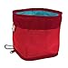 Kurgo Zippy(TM) Collapsible Dog Travel Bowl for Food and Water, 48 oz, Chili Red