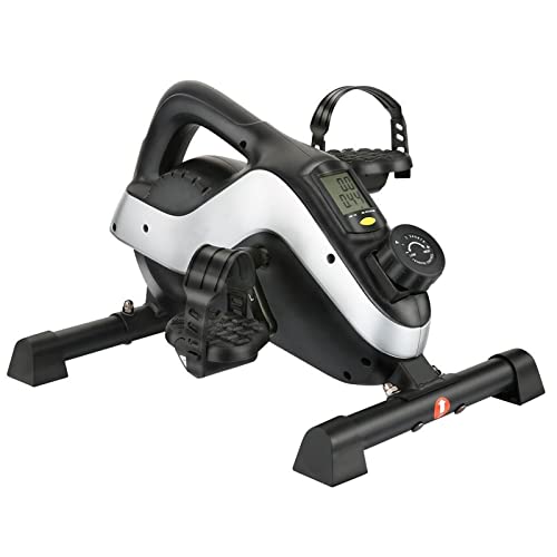 tbj Stepper Machine Fitness Steppers Pantalla LCD Dual Pedal Mini Bicicleta Ejercicio 8 Niveles Entrenador de Resistencia Magnética Equipo Portátil de Entrenamiento de Piernas