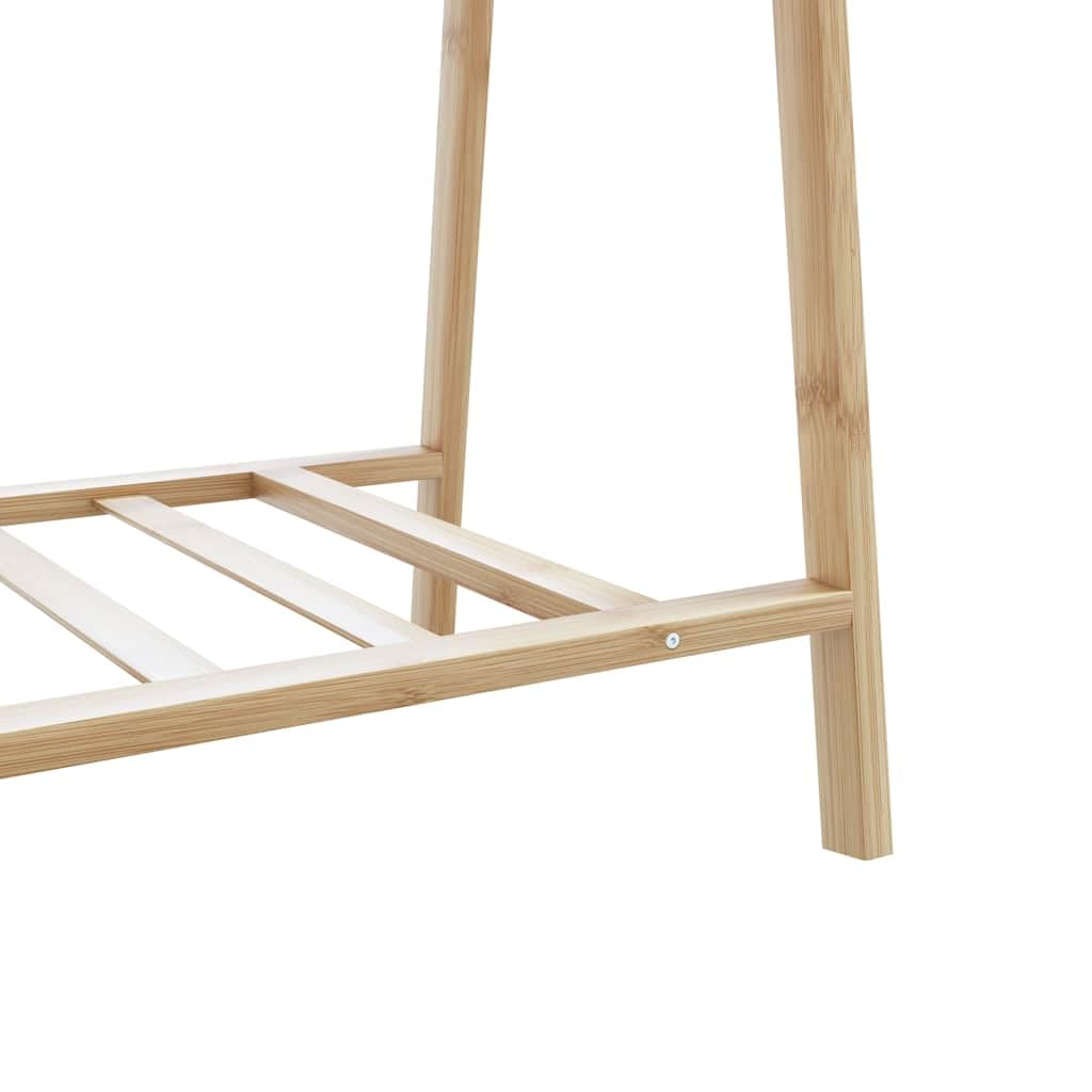 vidaXL Perchero con estantes bambú 132x45,5x150,5 cm