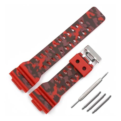 [ȓX] vANZT[XgbvjJVI Fit For G-SHOCK GA-110 GA-100 GD-120 X|[chʃSvoh(Camouflage red)