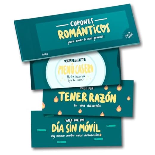 Talonario para Parejas - Vales para Parejas - Cupones Regalo, Retos Originales, 21 Planes Románticos en Pareja