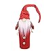 TLM Toys GNOME Housse de bouteille de vin créative Nain de Noël pour vaisselle d'hôtel