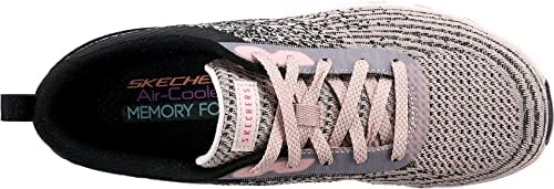 Skechers Sport Women's Women's Glide-Step-Head Start Sneaker, Black/Light Pink=BKLP, 5 | Image 5