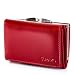 Produktbild SURAZO® Leder Geldbörse Damen Klein viele fächer - Portemonnaie Damen Geldbeutel mit 12 Kartenfächern [RFID Schutz] [Münzfach] Echtes Leder Brieftasche Frauen, Women Wallet Flip Portmonee (Rot)