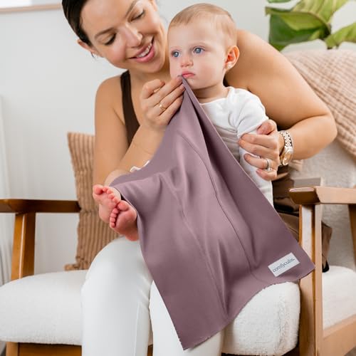 Image of Comfy Cubs Baby Burp Cloths Set (Pack of 10) - Large, 6-Layer, Ultra Absorbent 100% Cotton for Infant Spit-Up, Drool, and Messes - Soft, Gentle, Thoughtful New Born Baby Gifts, Mulberry
