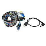 Fututech - Kit cinghie di testa regolabili + cavo per DJI FPV cuffie Goggles V2 e altre marche di occhiali VR accessorio Drone alta compatibilità, buona elasticità (cinghia+cavo)
