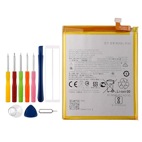 Vvsialeek New NT40 Replacement Battery Compatible with Moto G Pure 2021 XT2163 with Toolkit.