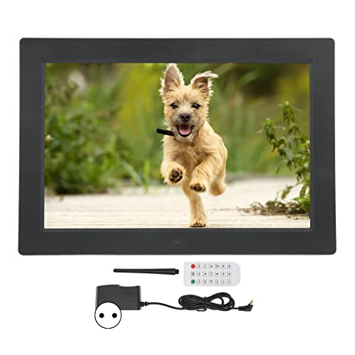 Porta-retrato digital, display LED HD de 12 polegadas 1280x800P porta-retrato eletrônico inteligente