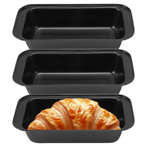 Catálogo de Panque más recomendados. 44 Moldes para Hornear Rectangular 3Pzs, Moldes de Pastel Apilable Antiadherente a Prueba de Fugas Reutilizable para Cocina Mini Pastel de Queso Bollería Quiches Pizza Brownies...