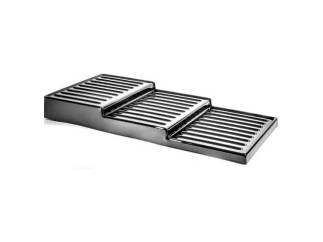 Generico ALZATA DA BANCO ESPOSITORE NERO 3 o 2 BASI DIMENSIONE 810 X 400 MM. IDONEO AL CONTATTO CON ALIMENTI (ALZATA 3 RIPIANI)