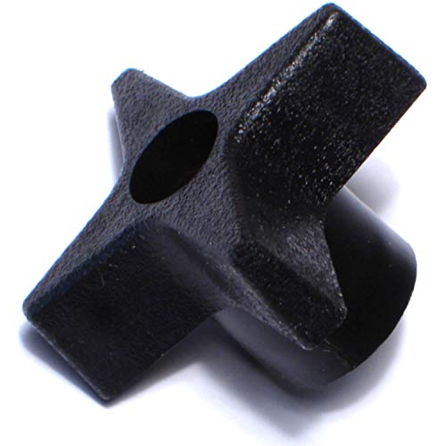 Hard-to-Find Fastener 014973135959 4-Prong Thru Hole Knob, 6mm-1.0 x 1-3/4, Piece-4