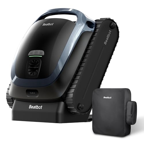 Beatbot AquaSense 2 Poolroboter Set mit Original-Abdeckung, Akku Poolsauger mit Oberflächen-Parkfunktion, Poolreiniger Boden und Wand, Doppelte Reinigung der Wasserlinie