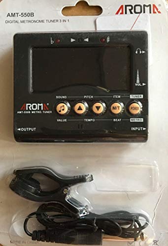 Aroma&reg; AMT-550B wind instruments digital tuner metronome 3 in 1 for Sax, Clarinet, Flute, Woodwind