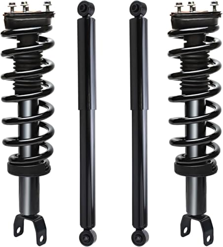 Detroit Axle - 4WD Suspension Kit for 09-10 Dodge Ram 1500, 11-18 Ram 1500, Front Struts & Coil Spring Rear Shock Absorbers 2009 2010 2011 2012 2013 2014 2015 2016 2017 2018 Replacement - 4pc Set