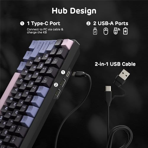 Image of RK ROYAL KLUDGE RK96 RGB Limited Ed, 90% 96 Keys Wireless 3-Mode BT5.0 /2.4G /USB-C Hot Swappable Mechanical Keyboard w /Wrist Rest, Volume Control, Software, Massive Battery, RK Pale Green Switch