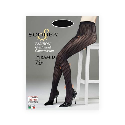 Collants compression Solidea Pyramid 70 bleu taille M microfibre douce - 2
