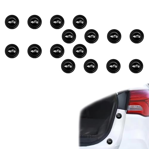 Image of BRAINLE 16 Pcs Shock Absorber for Car Door Protection Guard Compatible for Basalt, C3, C5, XE, XF, XJ, F-Pace, F-Type, I-Pace, Aspire, Ecosport, Endeavour, Fiesta, Figo, Aveo, Captiva, Enjoy, Fiat