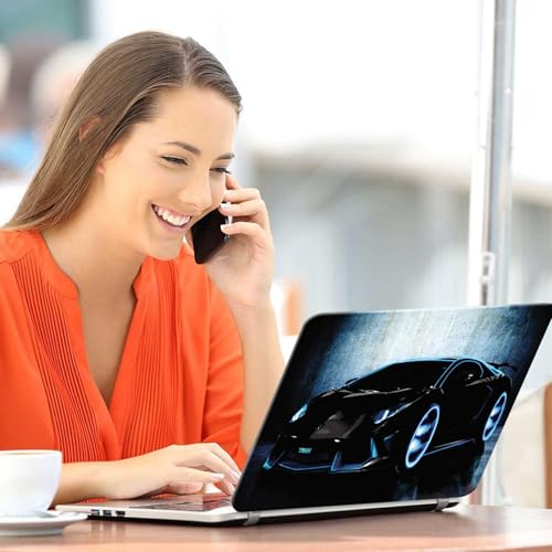 Image of Galaxsia Car Abstract Full Body Vinyl Laptop Skin /Sticker /Cover Upto 15.6 Inches Laptops Laminated-Removable-HD Quality Compatible for Hp-Dell-Sony-Lenovo-Asus etc.(15x10 Inches)
