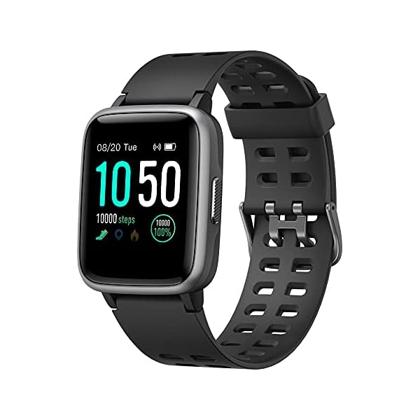 YAMAY Smart Watch for Android and iOS Phone IP68 Waterproof, Fitness Tracker Watch with Heart Rate Monitor Step Sleep Tracker, Smartwatch Compatible with iPhone Samsung, Watch for Men Women