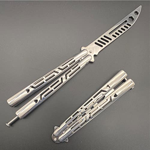 Practice Butterfly Trainer,Full Stainless Steel Acrobatic Trainer Unsharpened 100% Safe Dull Butterfly Trainer Butterfly Comb For Training (Cm12-B) #TOP4