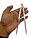 5MOONSUN5's Vintage Navigation Straight Pattern Artist Divider Solid Brass Drawing Tool Professional 7” Long Solid Brass with Heavy Duty Stainless Steel Point Tool for Art Projector with Leather Case
