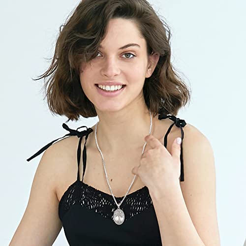 Locket Necklace With Picture Inside Locket Necklace For Women Tree Of Life Locket 925 Sterling Silver Arbol De La Vida Female Locket Necklace That Holds Pictures Women's Lockets Family Photo Locket Pendant Father’s Day Gifts Mens Locket Metal Man's Small Oval Locket H2O Necklace Locket Memorial Vintage Relicario Para Fotos 2 Picture Locket Charm Picture Frame Forever In My Heart Locket Necklace Family Old School Locket Chain 22+2 24 Alazar Slytherin Locket Antique Necklace #TOP7