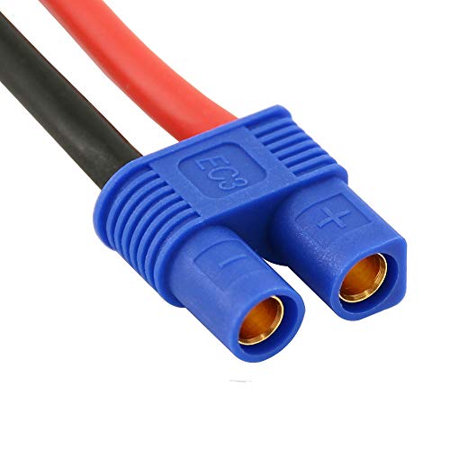 5 conectores hembra EC3 con cable 10cm 14awg BDHI miniatura 5