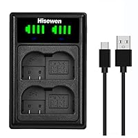 EN-EL15 EN-EL15a/EL15b/EL15c Akku ladegerät, Hisewen Dual USB Ladegerät für Nikon EN-EL15/EL15a/EL15b/EL15c und Nikon D7100, D750, D7000, D7200, D610, D880, D810,D800 D600 D800e D810a D880