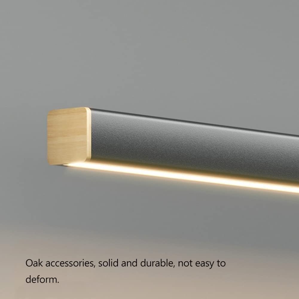 Sufitowe oprawy oświetleniowe wiszące LED Liniowa wyspa kuchenna LED Regulowana metalowa aluminiowa lampa wisząca do stołu w jadalni Lampy wiszące do biura (Ne