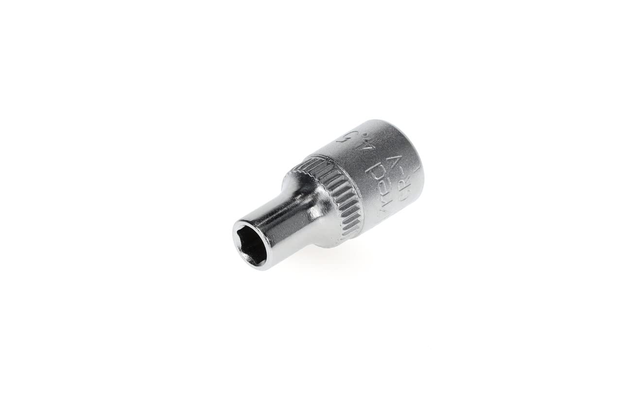 GEDORE red Socket, 1/4" 6.3 mm drive, hexagonal, 4.5 mm AF, Tool, R41004503, steel