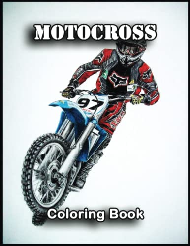 Motocross Coloring Book: Transform Ordinary 110 Motocross Coloring Pages Into Works Of Art With This Coloring Book