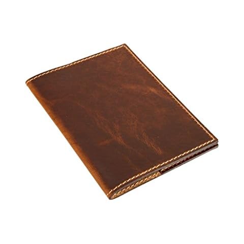 Genuine Leather Passport Cover, Chestnut, Personalized Cover