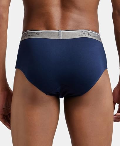 Image of Jockey 8037 Men's Super Combed Cotton Solid Brief with Ultrasoft Waistband (Pack of 2)