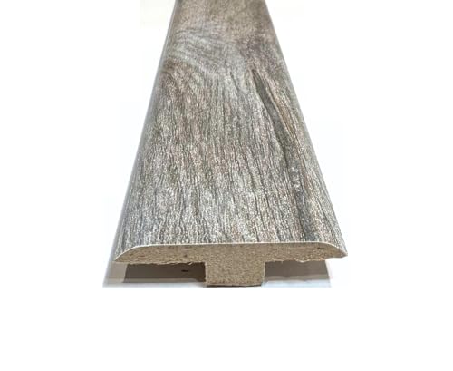 Orlando Classic Grey Laminate & Wood Flooring Section Transition Bar MDF Threshold Strip T Bar Profile Door Strip Moulding Oak Trim (1, 2400mm (7ft 9))