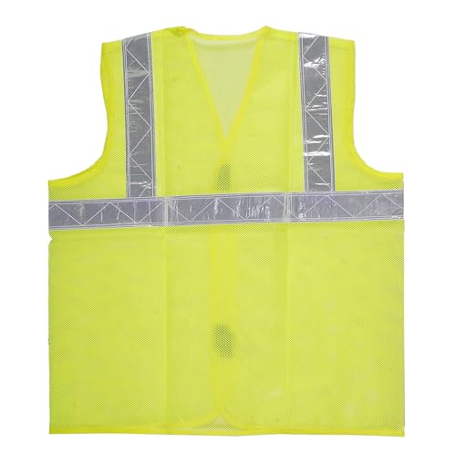 Image of Safety Jacket Reflective High Visibility use For Airport, Construction, Emergency, Landscaping, Paving,Traffic, Sanitation, Security Guard, Engineering jacket,60GSM Mesh, AK-605 (PACK OF 75)