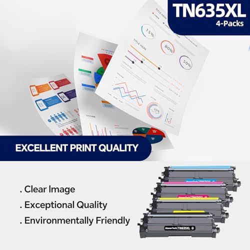 Toner TN635XL haute performance compatible Brother HL-L8430CDWT avec puce