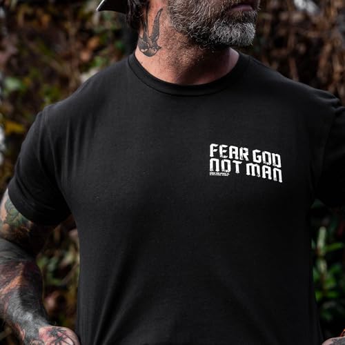Combat Iron Men's Graphic Tees | Fear God Not Man | Men’s Graphic T-Shirts4