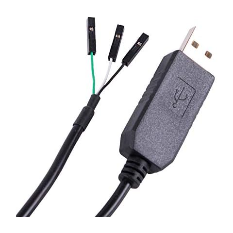 FTDI USB to TTL Serial 3.3V 5V Adapter Cable with 3 Pin 0.1 inch Pitch FeMale Socket Header UART IC FT232RL Chip for Windows 10 8 7 (3.3v ttl logic level) Cover