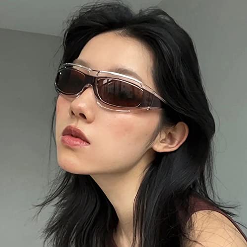 HMRGLMIE-Small Rectangle Sports Sunglasses Women Trendy Star Sun Glasses for Men Vintage Eyewear Shades UV400 Goggles4