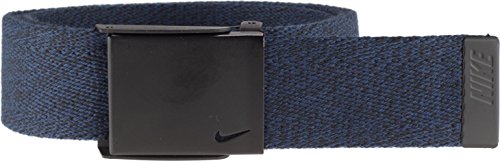Nike Men's Standard Heather Web Belt, college navy, One Size