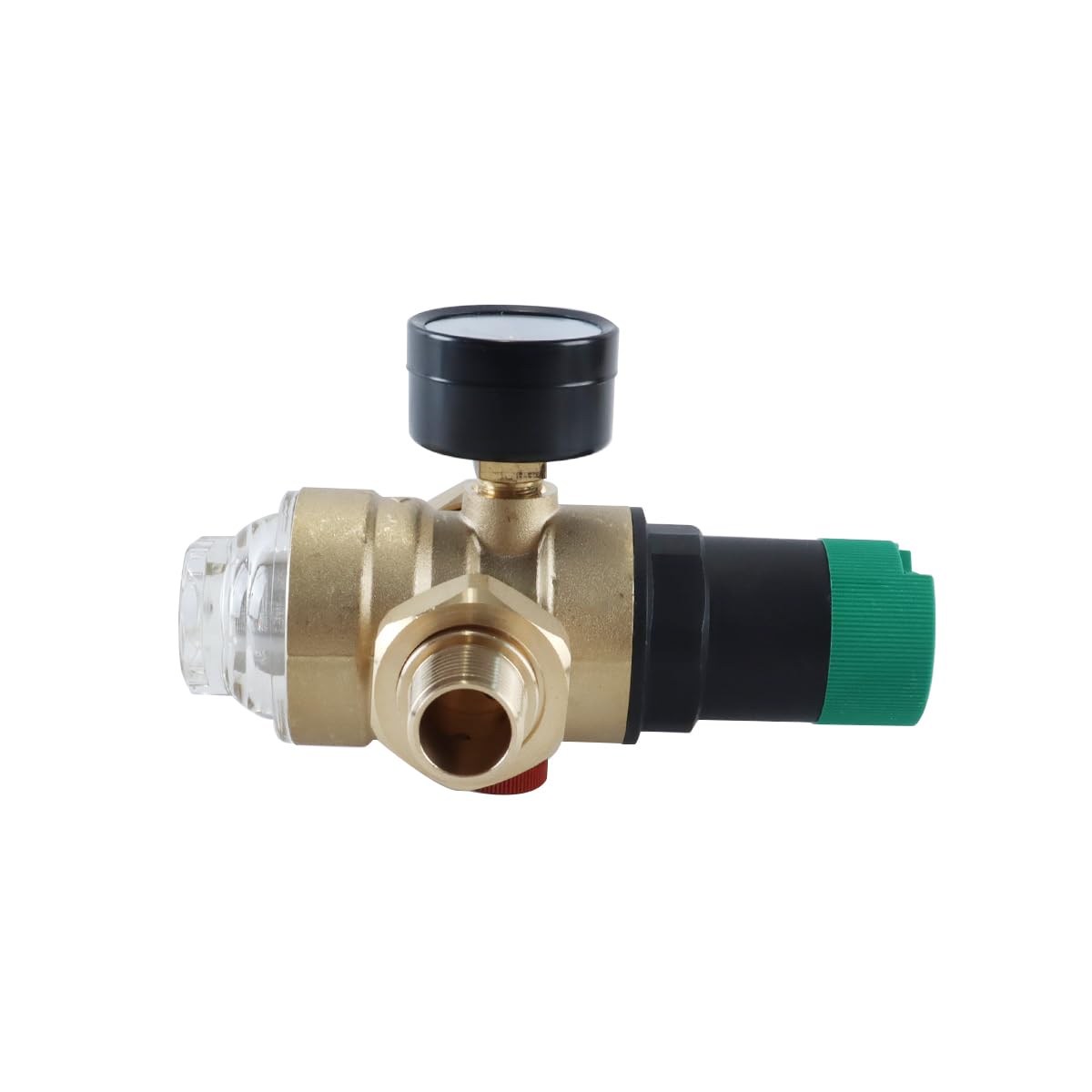 Reduktor ciśnienia wody 1/2", regulator ciśnienia wody z filtrem siatkowym, zawór mosiężny do regulacji