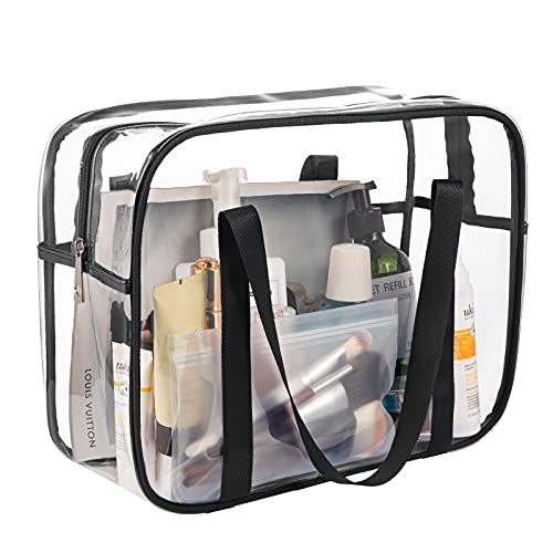 Clear Toiletry Bag Thick Transparent Cosmetic Bag Waterproof Makeup Artist Large Bag Diaper Case Luggage Organizer Storage Easy Clean Large3