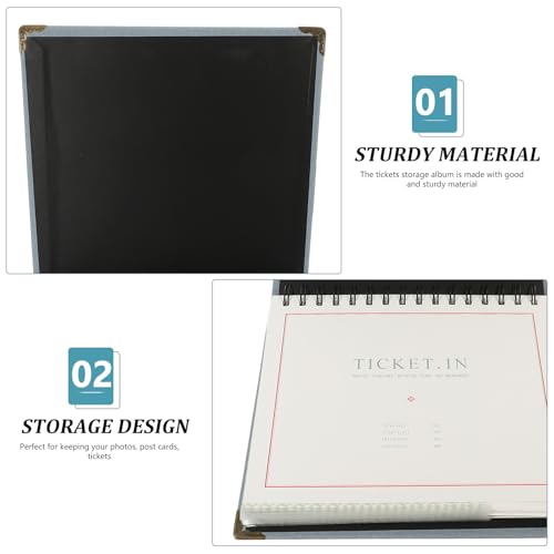 Libro decorativo para guardar tickets con protección total 4